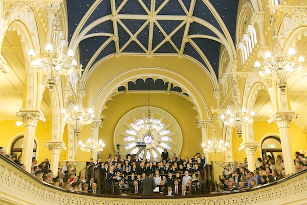 Combined Jewish Schools Choir and Choir of The Great Synagogue conducted by Professor Joseph Toltz (Photo taken by Nadine Saacks for CoAJP)